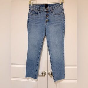 J. Crew Factory Essential straight jean in all-day stretch Size 29 blue like new